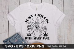 Just Chillin With Mary Jane - Weed SVG Design Product Image 1