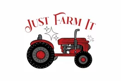 Just Farm It Farming SVG T Shirt Design Product Image 2