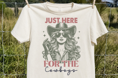 Just Here For The Cowboys Sublimation PNG Product Image 2