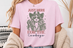 Just Here For The Cowboys Sublimation PNG Product Image 4