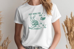 Just Here for the Eggs SVG PNG Funny Easter Bunny Design Product Image 2
