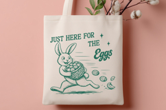 Just Here for the Eggs SVG PNG Funny Easter Bunny Design Product Image 3