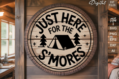 Camping Round Sign SVG Bundle | Camping Sign | Adventure SVG Product Image 10
