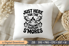 Just Here For The S&#039;mores SVG File | Camping SVG | Outdoor Product Image 4