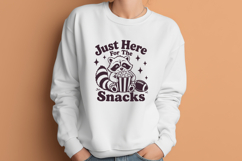 Just Here For The Snacks SVG, Football Raccoon Funny PNG Product Image 3