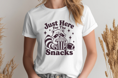 Just Here For The Snacks SVG, Football Raccoon Funny PNG Product Image 2