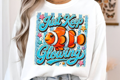 Just Keep Glowing Clownfish PNG Product Image 2