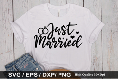 Just Married - Funny Husband SVG Design Product Image 1