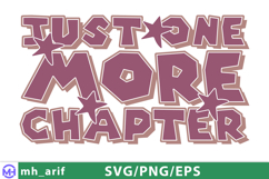 Just One More Chapter Baseball SVG PNG Design Product Image 1