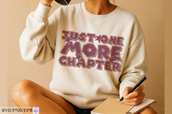 Just One More Chapter Baseball SVG PNG Design Product Image 3
