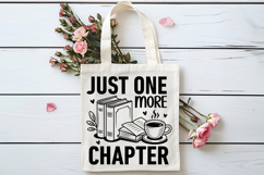 Just One More Chapter SVG, Book Lover SVG, Reading SVG Product Image 4