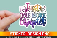 Just one more chapter Sticker PNG Product Image 1
