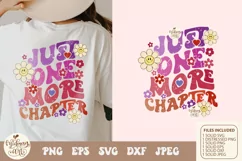 Just One More Chapter Png, Retro Book Lover Png, Book Lover Product Image 1