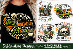 Funny gardening skulls sublimation bundle 40 designs PNG Product Image 12