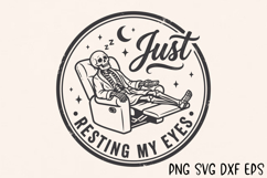 Just Resting My Eyes SVG, Funny Sleeping Dad PNG Product Image 5