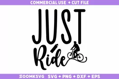 Just ride SVG | Bicycle SVG | Cycling SVG | Bike SVG Product Image 2