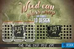 Weed Glass Can Wrap SVG | Glass Can Wrap SVG Design| SVG v.1 Product Image 1