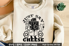 Just Say Cheese - Photographer SVG Design Product Image 1