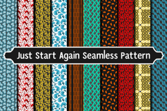 Just Start Again Seamless Pattern Product Image 1