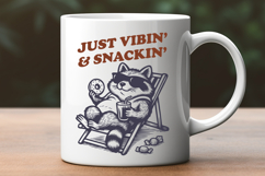Snack Bandit Raccoon SVG Bundle, 8 Funny Snack Quote Designs Product Image 4