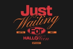 Just Waiting Halloween Urban T-shirt Design Product Image 1