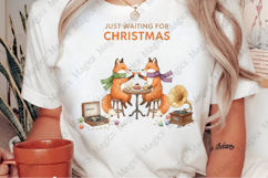 Just Waiting for Christmas,Fox Christmas PNG Product Image 2