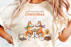 Just Waiting for Christmas,Fox Christmas PNG Product Image 4