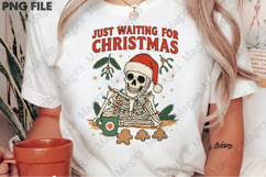 Just Waiting for Christmas Skeleton Png Product Image 2