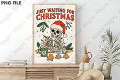 Just Waiting for Christmas Skeleton Png Product Image 3