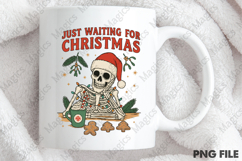 Just Waiting for Christmas Skeleton Png Product Image 4