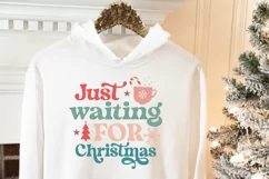 Just Waiting For Christmas SVG ,Christmas SVG Design Product Image 2