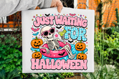 Just Waiting For Halloween PNG,Funny Spooky Sublimation Product Image 2