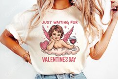 Just Waiting For Valentine&#039;s Png, Valentines Day Png Product Image 4