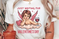 Just Waiting For Valentine&#039;s Png, Valentines Day Png Product Image 2