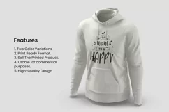 Just Want To Be Happy Quote Typography T-shirt Design