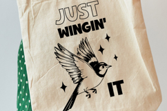 Just winging It Funny Bird Quote Product Image 3