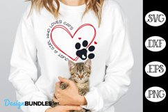 Just A Girl Who Loves Cats SVG | Cat Valentines SVG Product Image 1