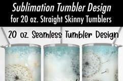 Just Breathe Dandelion 20oz Seamless Tumbler Wrap Product Image 4