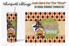 Just Here for the Boos 20 Ounce Tumbler Sublimation Product Image 1