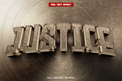 Justice 3D editable text effect Product Image 1