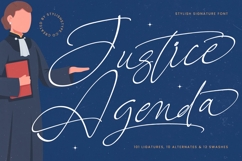 Justice Agenda - Stylish Signature Font Product Image 1