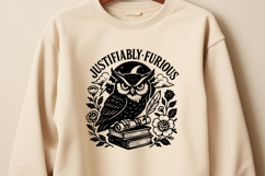 Justifiably Furious Owl SVG PNG | Angry Owl Gothic Clipart Product Image 3