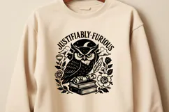 Justifiably Furious Owl SVG PNG | Angry Owl Gothic Clipart Product Image 3
