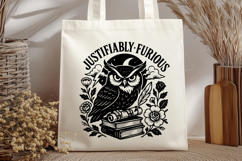 Justifiably Furious Owl SVG PNG | Angry Owl Gothic Clipart Product Image 2