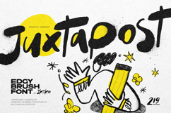 Juxtapost - Edgy Brush Font Product Image 1