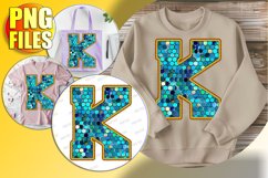 K Doodle Letter Style Print Bright Festive Design! Product Image 1
