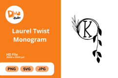 Laurel Twist Monogram Product Image 1
