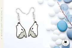 Howling Husky Dog SVG | Dog Laser Cut Earrings Product Image 2