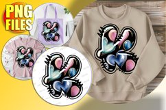 K Doodle Letter Sweet Heart Joyful Holiday! Product Image 1