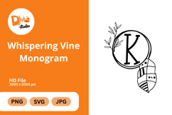 Whispering Vine Monogram Product Image 1